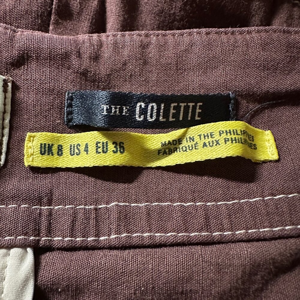 NWOT Maeve by Anthropologie 'The Colette' Linen Blend Jumpsuit in Mauve - Size 4 - Picture 14 of 16